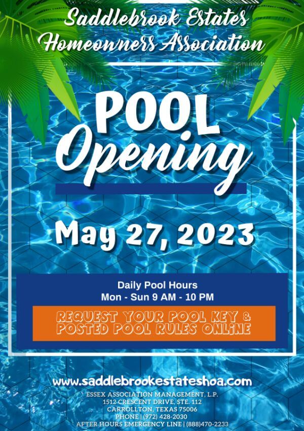 Saddlebrook Estates HOA, Homeowners Association, Waxahachie, Texas, HOA